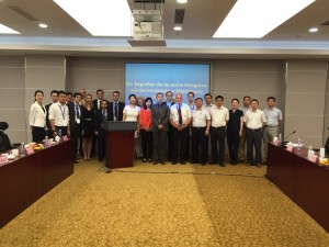 Nach Matchmaking und Austausch: die deutsche Delegation zusammen mit chinesischen Gesprächspartnern in Shijiazhuang.