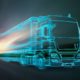 Truck aus Lichtern
