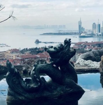 Blick aus Qingdao