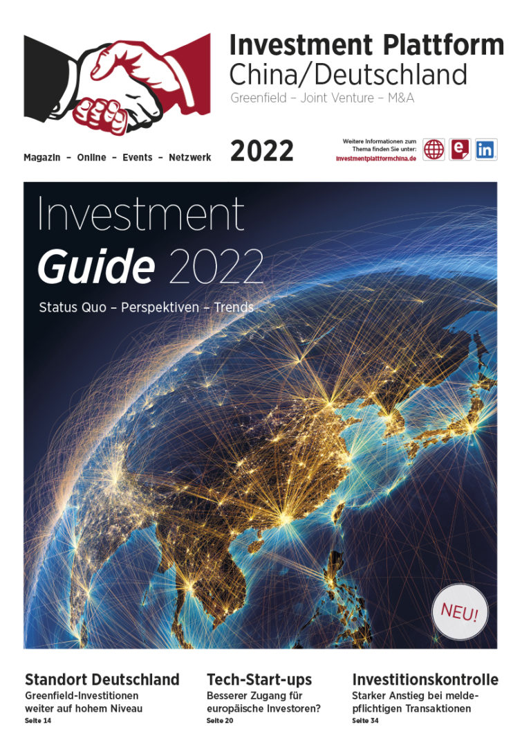 Investment Plattform China/Deutschland Investment Guide 2022