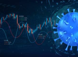 Adobe-Stock-SergeyBitos-The collapse of the market and the stock exchange due to coronavirus. Covid-19 virus hits market