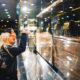 Blonde woman and asian woman go shopping.