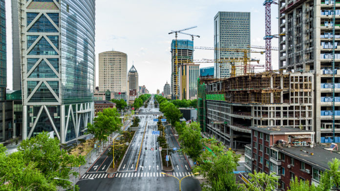 Urban Construction Landscape of Changchun City, China - Renmin S